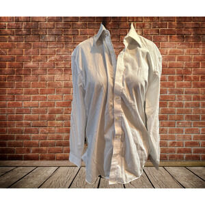 TED Baker Endurance‎ Long Sleeve Dress Shirt White Button Down Men’s - Sz 16